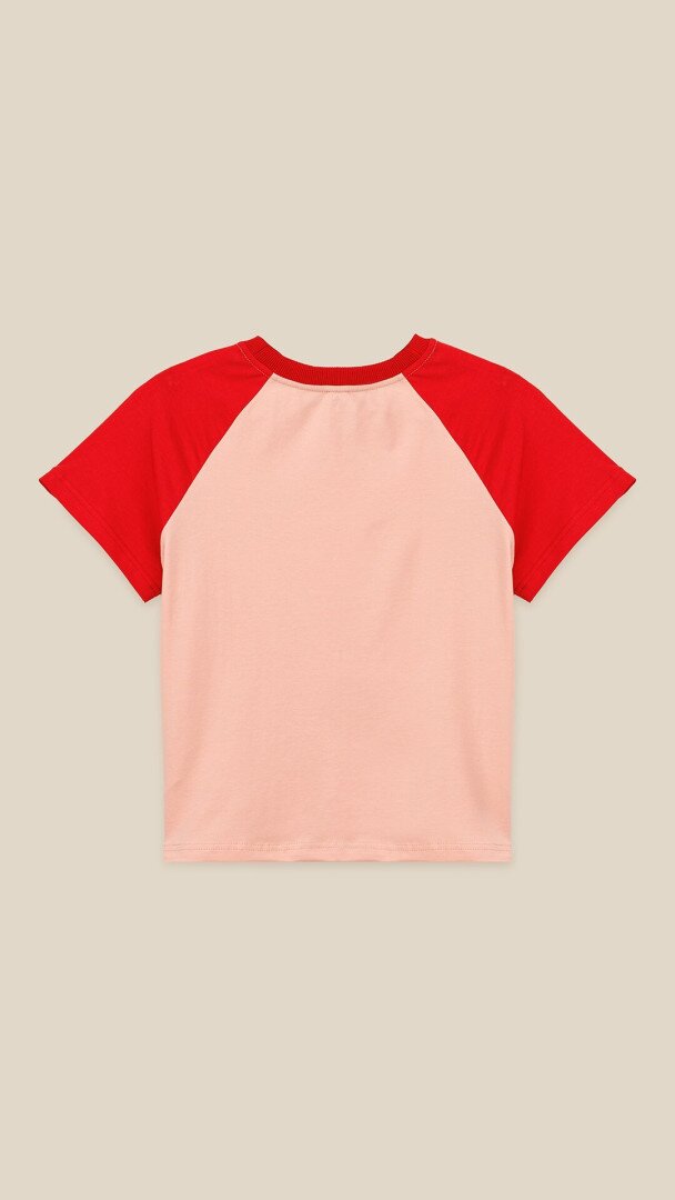 Футболка з принтом для дiвчинки LAWA P-GB02323 134 см Рожевий shop (2000999239229)  Фото №1