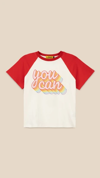 Футболка з принтом для дiвчинки LAWA P-GB02324 158 см Молочний shop (2000999230295)