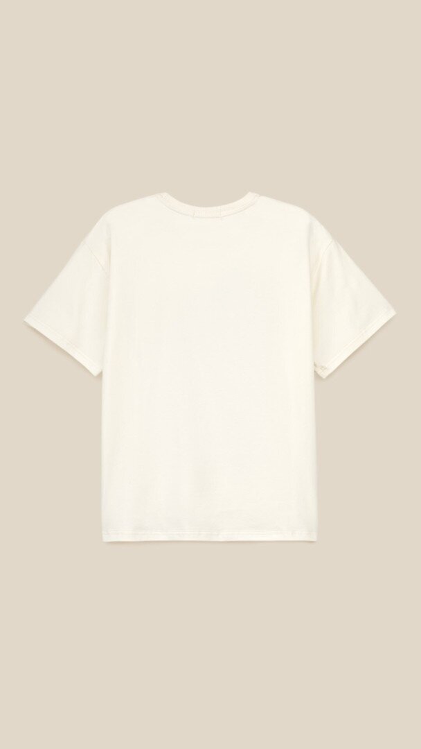 Футболка з принтом для дiвчинки LAWA P-GB02326 158 см Молочний shop (2000999213434)  Фото №1