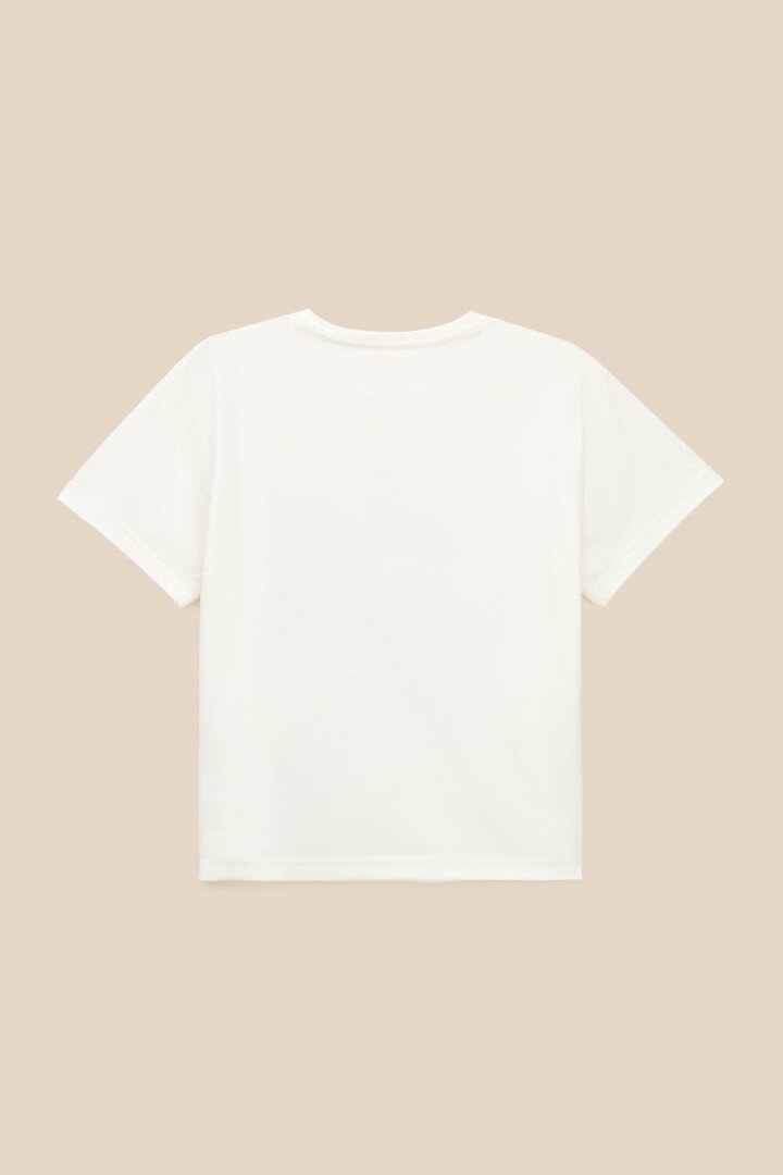 Футболка з принтом для дiвчинки LAWA P-GB02353 140 см Молочний shop (2000999633355)  Фото №1
