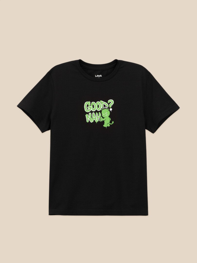 Футболка з принтом для хлопчика LAWA P-BB02351 164 см Чорний shop (2000999642036)