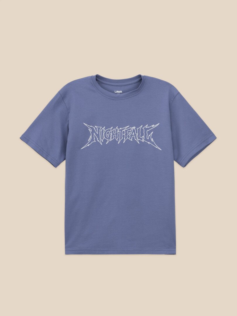 Футболка з принтом для хлопчика LAWA P-BB02353 140 см Індіго shop (2000999642159)