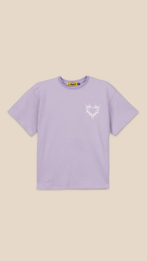 Футболка з принтом Los Angeles для дiвчинки LAWA P-GB02333 140 см Лавандовий shop (2000999229114)