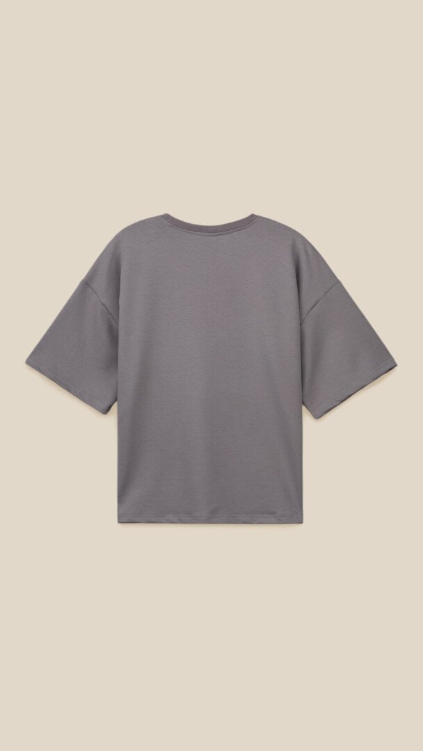 Футболка з принтом жіноча LAWA P-WB02389 S Графітовий shop (2000999188855)  Фото №1