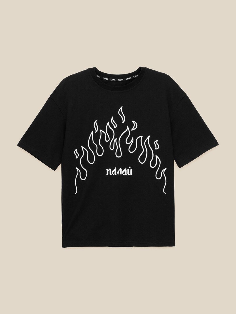 Футболка з принтом жіноча LAWA P-WB02397 XS Чорний shop (2000999138881)