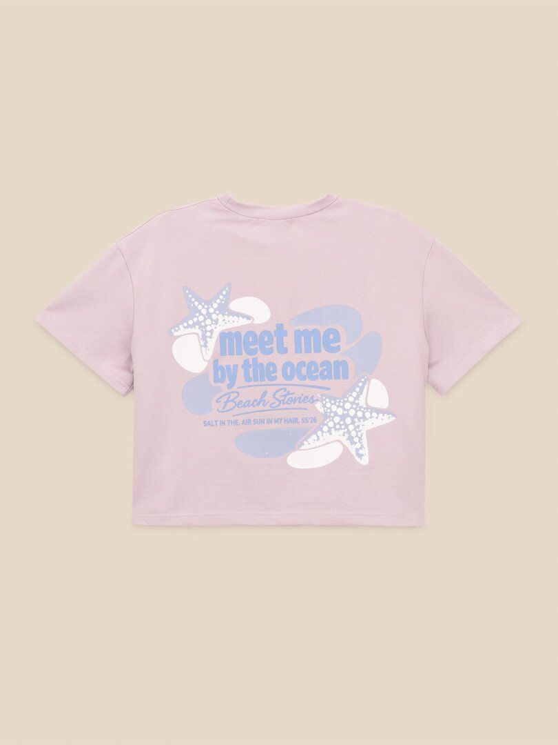 Футболка з принтом жіноча LAWA P-WB02417 2XL Ліловий shop (2000999638237)  Фото №1