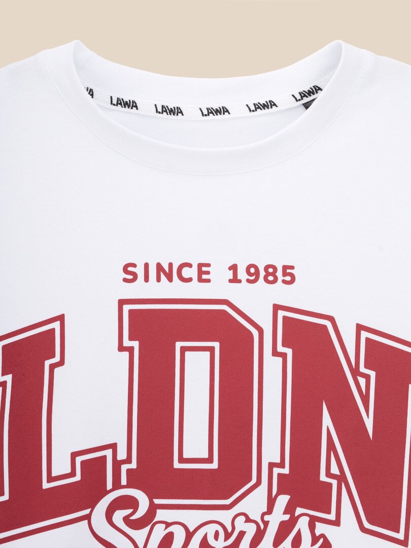 Футболка з принтом жіноча  LAWA P-WB02421 M  Білий shop (2000999615924)  Фото №0