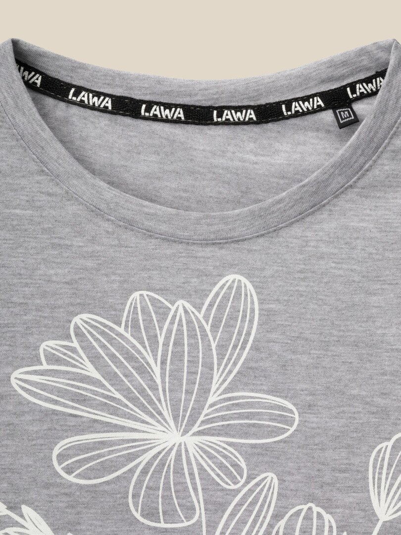 Футболка з принтом жіноча LAWA P-WB02349 S Сірий shop (2000990545107)  Фото №7