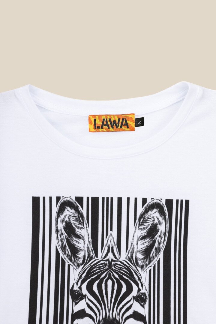 Футболка з принтом жіноча LAWA CTM P-WB02308 Zebra XS Білий shop (2000989893721)  Фото №6
