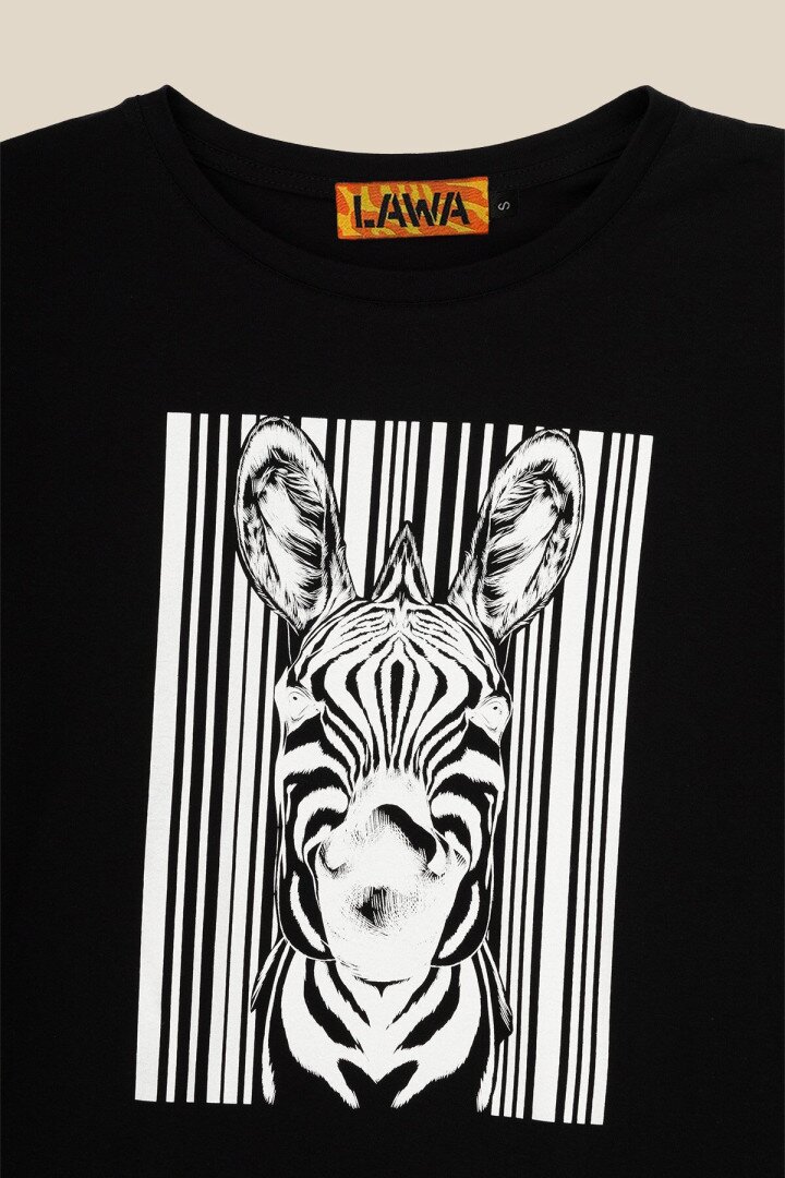 Футболка з принтом жіноча LAWA CTM P-WB02319 Black Zebra XS Чорний shop (2000989924845)  Фото №6