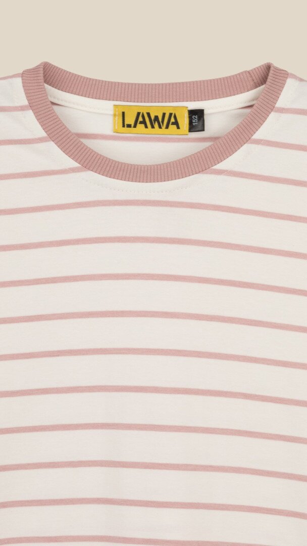 Футболка з візерунком для дiвчинки LAWA GBC02403 134 см Молочно-пудровий shop (2000999228537)  Фото №0