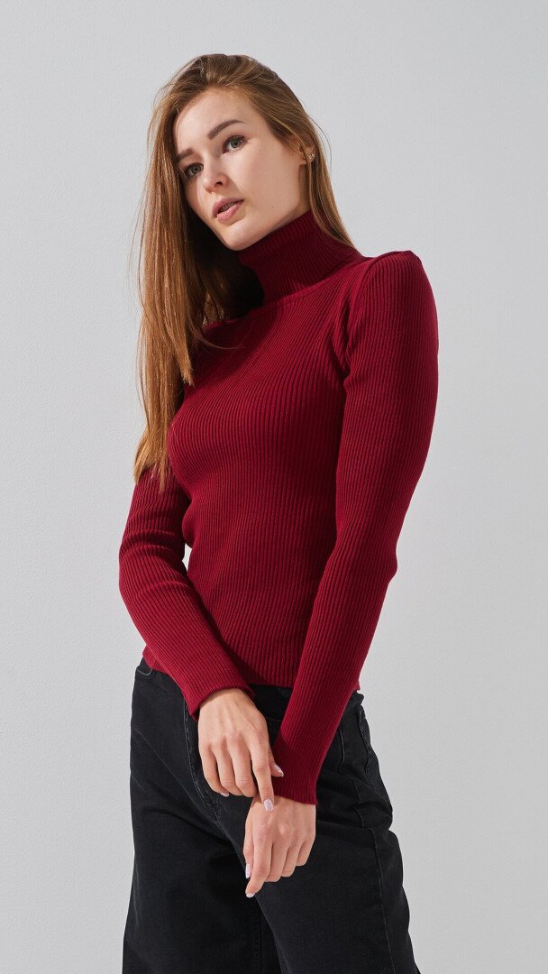 Гольф однотонний жіночий LAWA WBC12262 L/XL Бордовий shop (2000999284229)  Фото №1