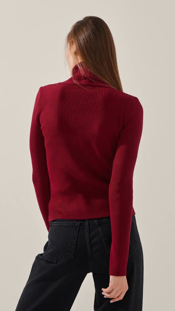 Гольф однотонний жіночий LAWA WBC12262 L/XL Бордовий shop (2000999284229)  Фото №2