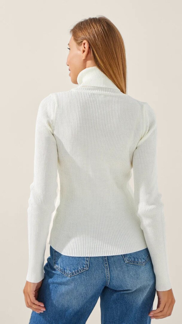 Гольф однотонний жіночий LAWA WBC12262 S/M Молочний shop (2888000014283)  Фото №2