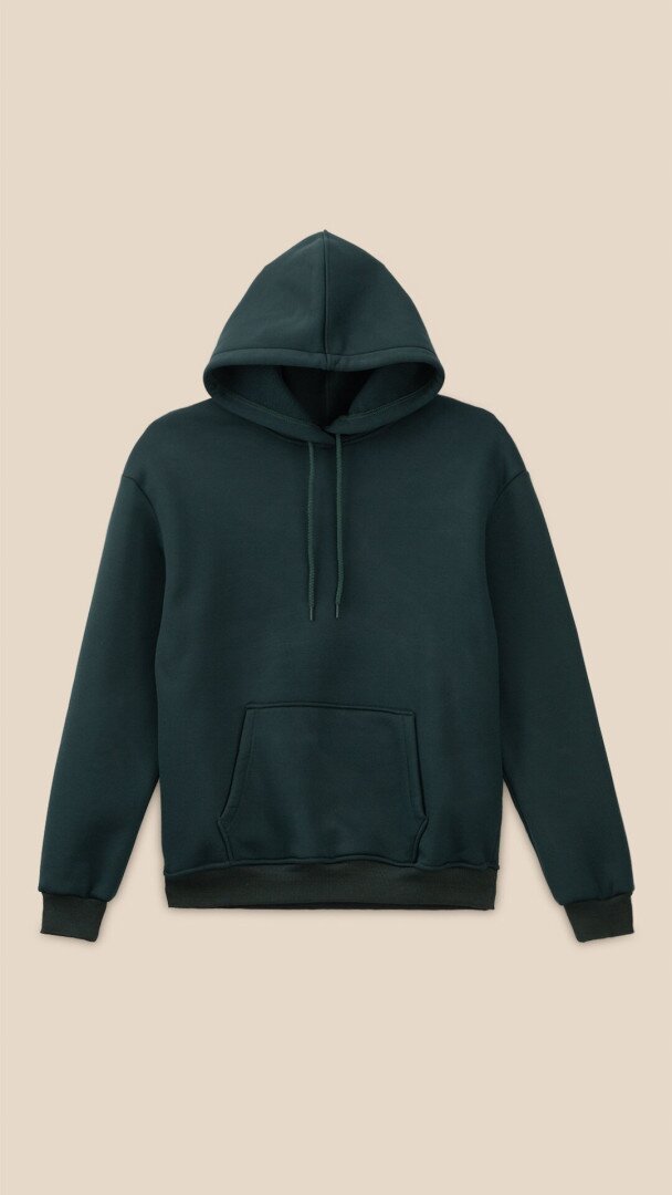 Худі однотонний жіночий LAWA WBC02435 3XL Темно-зелений shop (2888000024510)
