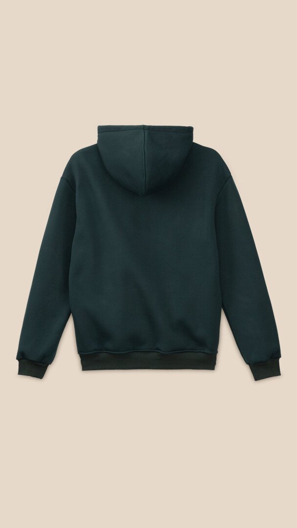 Худі однотонний жіночий LAWA WBC02435 3XL Темно-зелений shop (2888000024510)  Фото №2