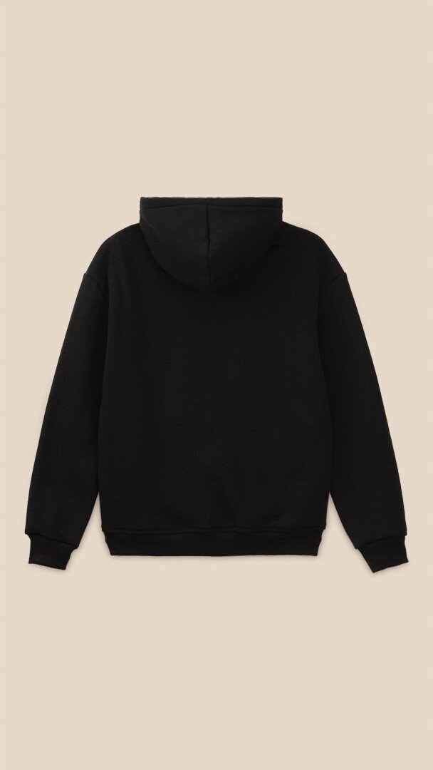 Худі однотонний жіночий LAWA WBC02321 XL Чорний shop (2000990123183)  Фото №2