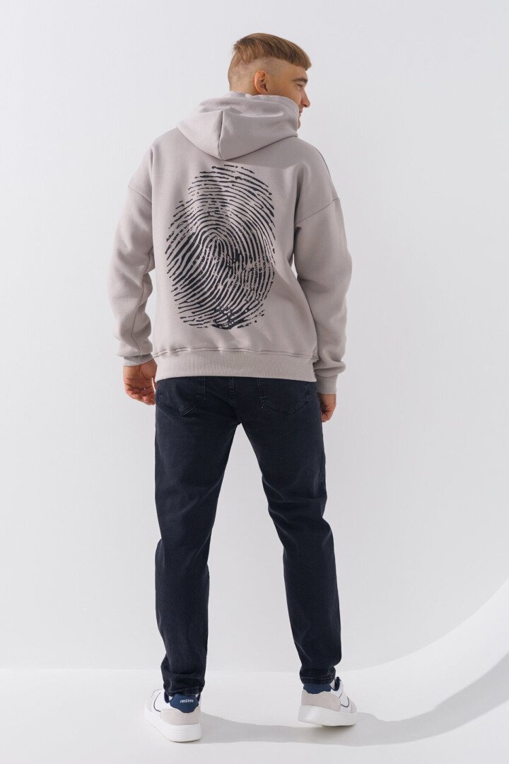 Худі з принтом чоловічий LAWA P-MB02318 3XL Світло-сірий shop (2000990778727)  Фото №0