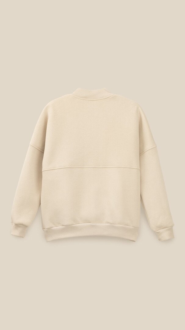 Кофта-бомбер однотонна жіноча LAWA WBC02425 XL Світло-бежевий shop (2000999424427)  Фото №2