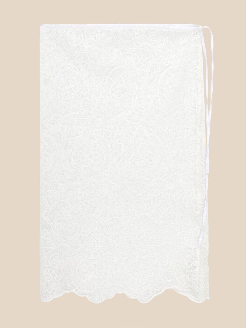 Косинка жіноча з мережива на пояс LAWA WTA02602 Молочний shop (2000999614415)