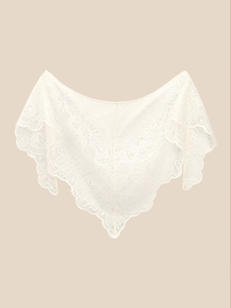 Косинка жіноча з мережива на пояс LAWA WTA02603 Молочний shop (2000999610868)
