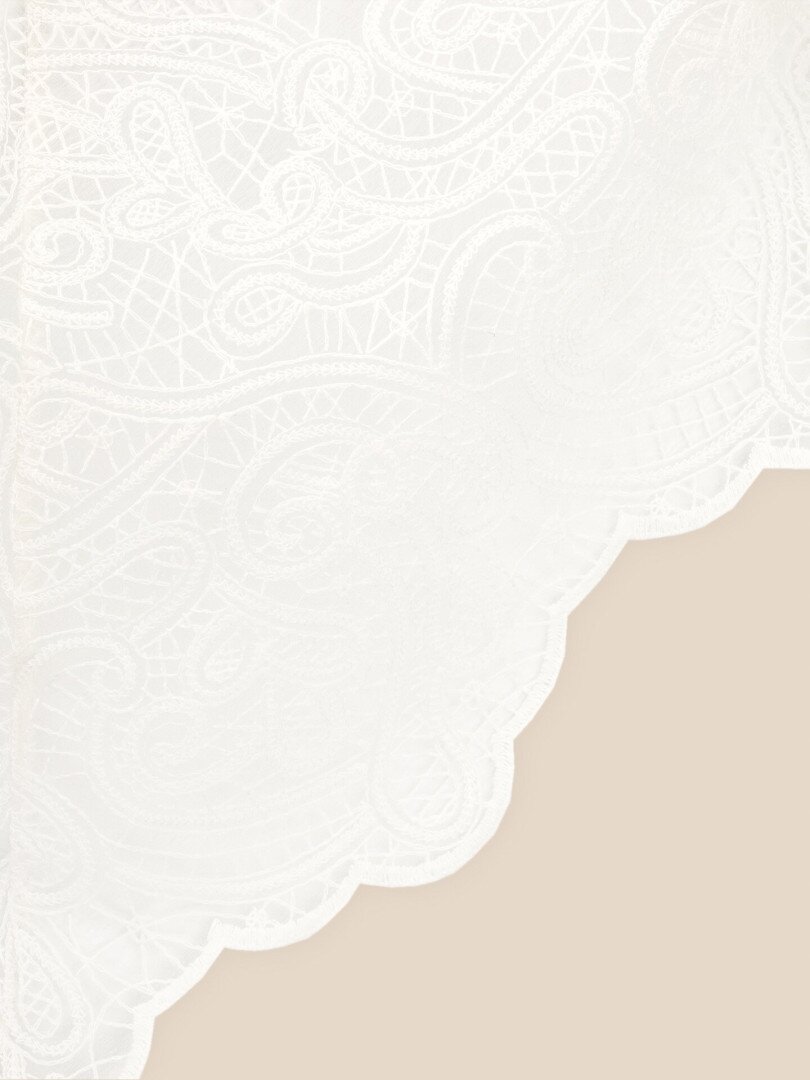 Косинка жіноча з мережива на пояс LAWA WTA02603 Молочний shop (2000999610868)  Фото №0