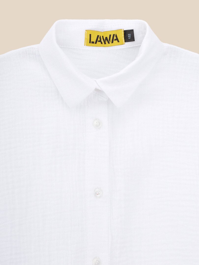 Костюм сорочка+шорти для дівчинки LAWA GTC02326 152 см Білий shop (2000999615733)  Фото №1
