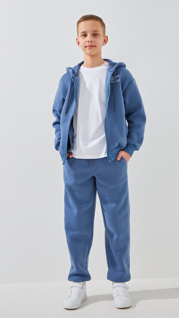Костюм толстовка+штани з принтом для хлопчика LAWA P-BT02302 134 см Синій shop (2888000025456)  Фото №0
