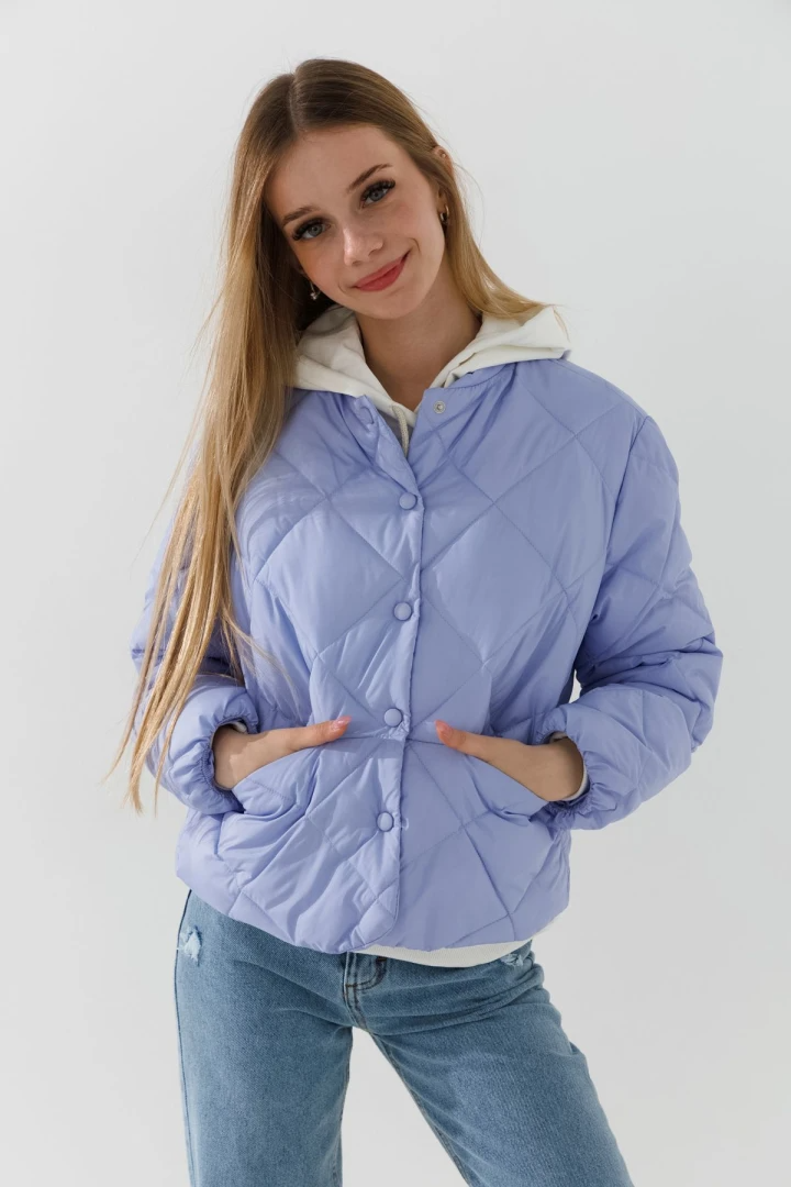 Куртка для дівчинки LAWA GBC02333 122 см Блакитний shop (2000991031685)  Фото №1