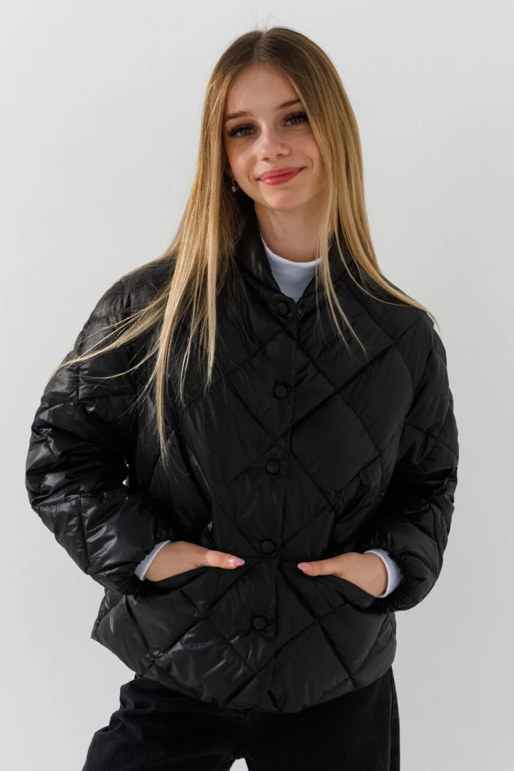 Куртка для дівчинки LAWA GBC02333 122 см Чорний shop (2000991033337)  Фото №1