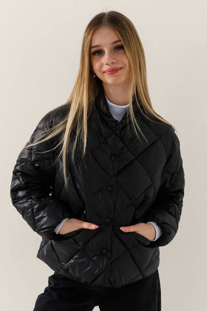 Куртка для дівчинки LAWA GBC02333 164 см Чорний shop (2888000000200)  Фото №2