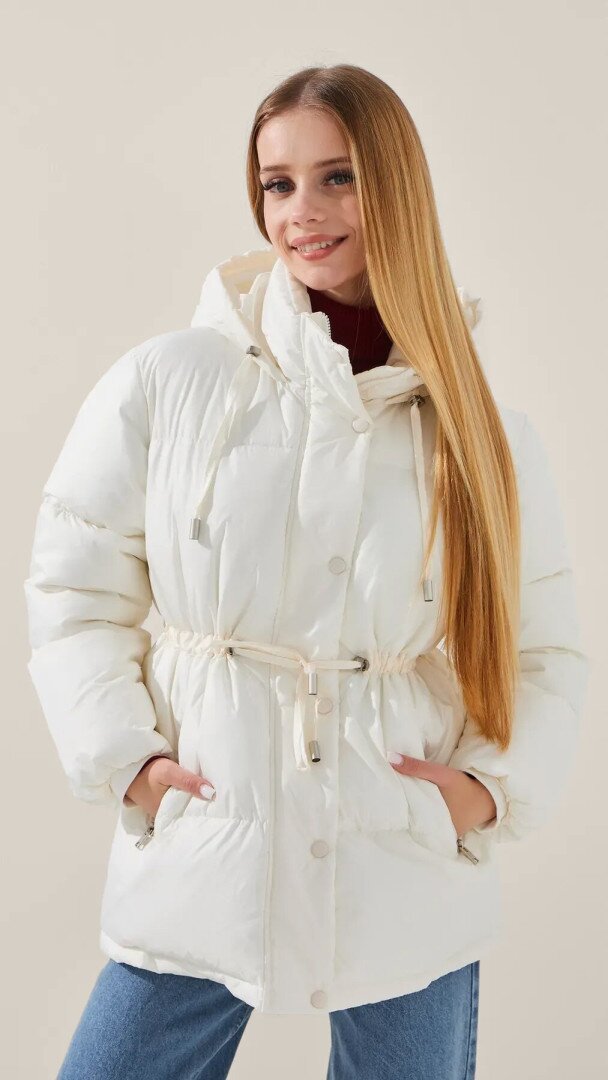 Куртка для дівчинки LAWA GBC02354 146 см Молочний shop (2888000021700)  Фото №2