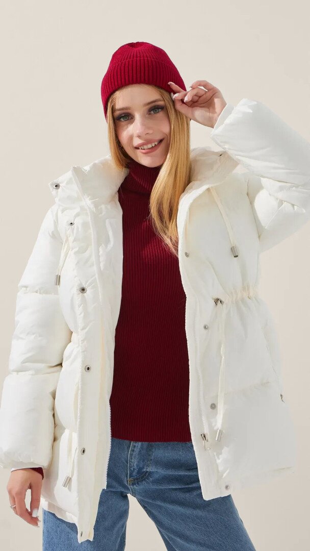 Куртка для дівчинки LAWA GBC02354 146 см Молочний shop (2888000021700)