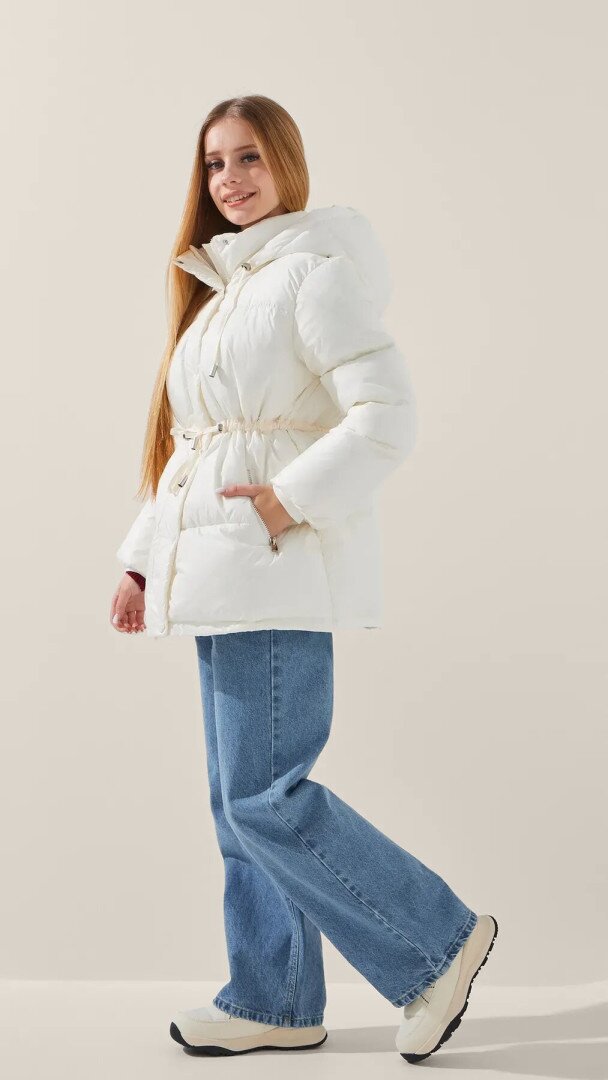 Куртка для дівчинки LAWA GBC02354 146 см Молочний shop (2888000021700)  Фото №3