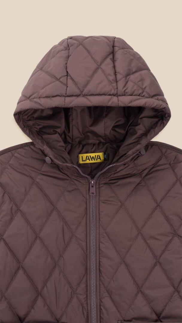 Куртка коротка для дівчинки LAWA GBC02363 134 см Коричнево-сливовий shop (2000999514265)  Фото №0