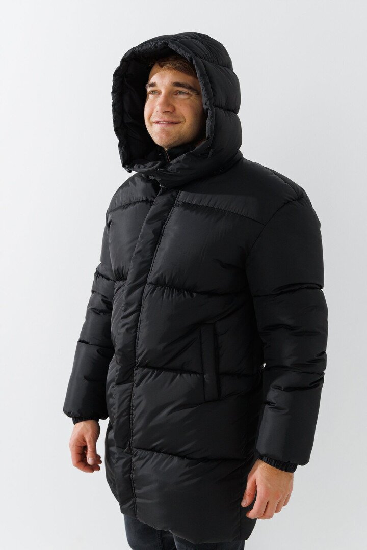 Куртка однотонна чоловіча LAWA MBC02346 M Чорний shop (2000990882950)  Фото №2