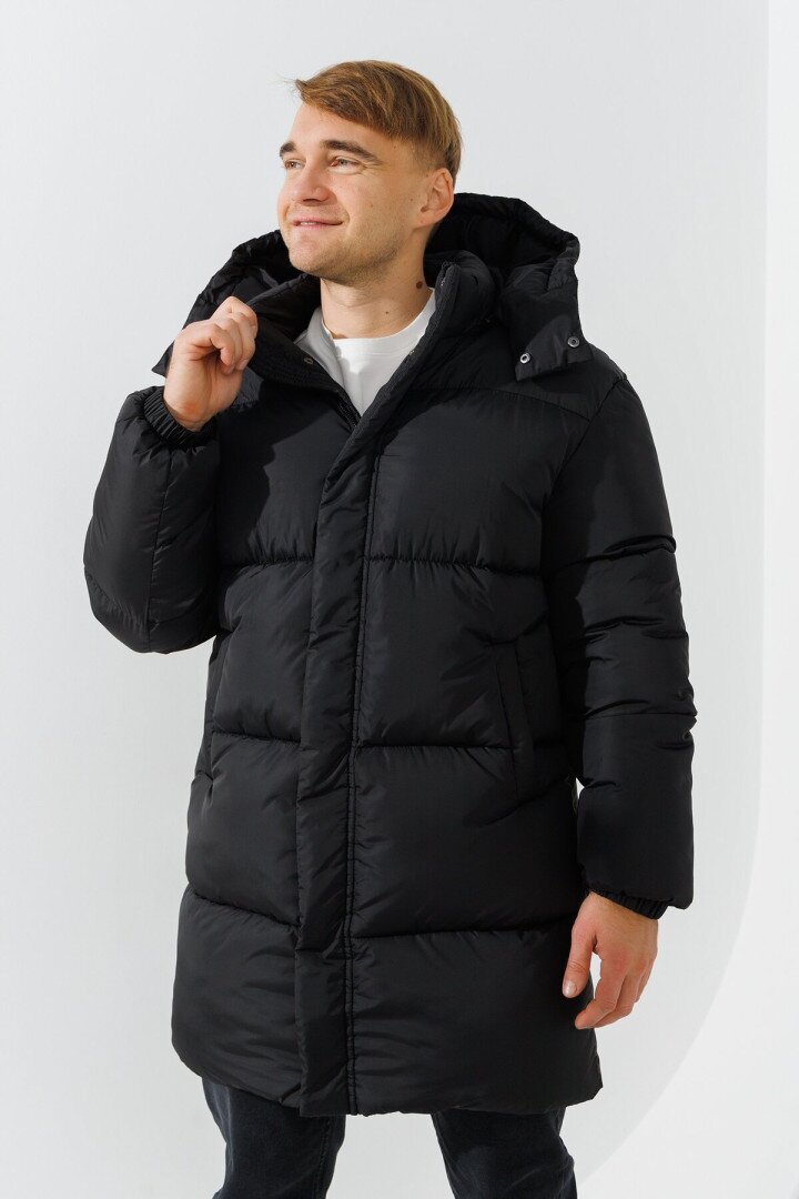 Куртка однотонна чоловіча LAWA MBC02346 M Чорний shop (2000990882950)
