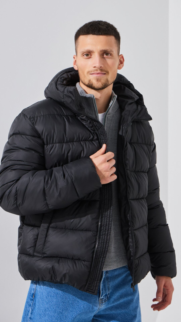 Куртка однотонна чоловіча LAWA MBC02384 M Чорний shop (2888000022059)  Фото №2