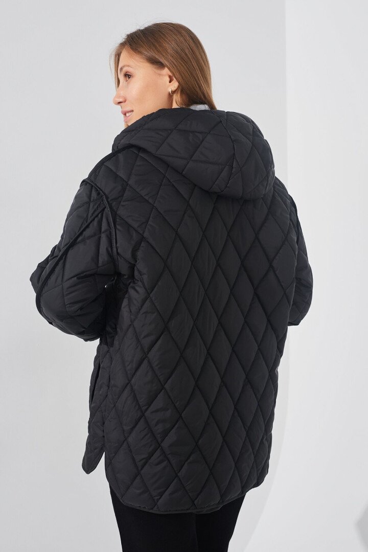 Куртка однотонна жіноча LAWA WBC02417 S Чорний shop (2000990766472)  Фото №2