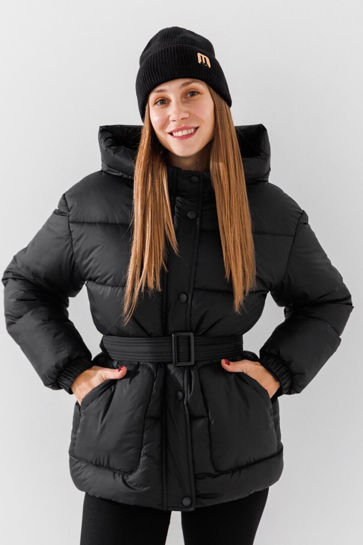 Куртка однотонна жіноча LAWA WBC02420 S Чорний shop (2000990830197)