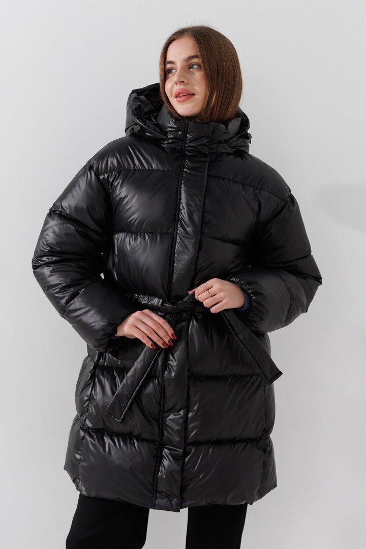 Куртка однотонна жіноча LAWA WBC02421 L Чорний shop (2000990913241)