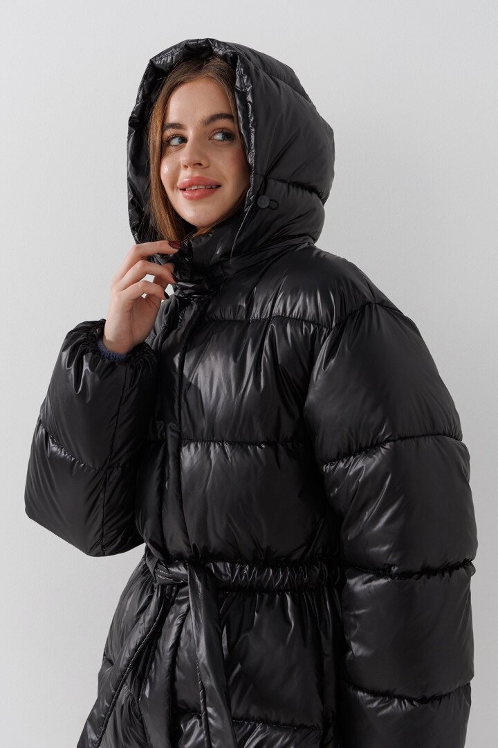 Куртка однотонна жіноча LAWA WBC02421 L Чорний shop (2000990913241)  Фото №2