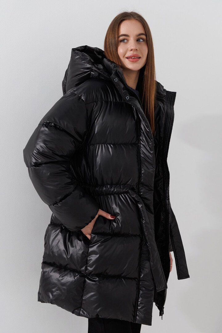 Куртка однотонна жіноча LAWA WBC02421 L Чорний shop (2000990913241)  Фото №1