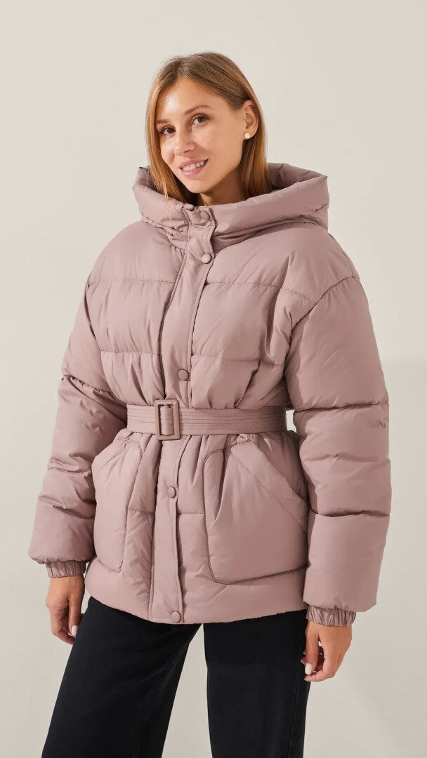 Куртка однотонна жіноча LAWA WBC02420 M Бежевий shop (2888000014344)  Фото №0