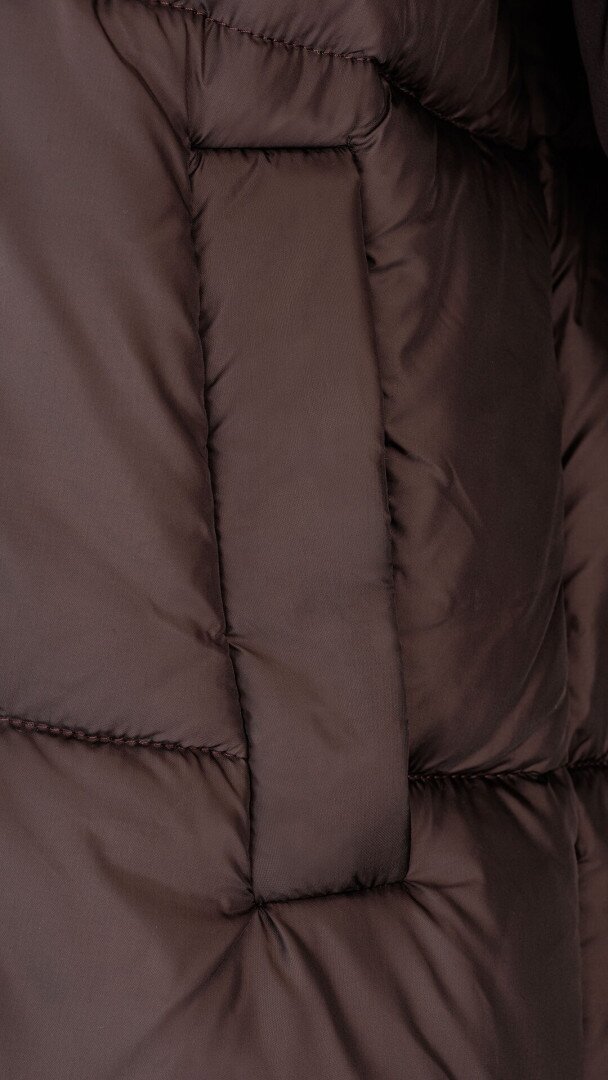 Куртка однотонна жіноча LAWA WBC02422 XL/2XL Коричневий  Фото №2