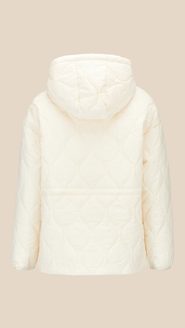 Куртка однотонна жіноча LAWA WBC02487 L Молочний shop (2000999466816)  Фото №2