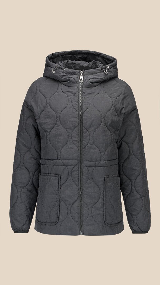 Куртка однотонна жіноча LAWA WBC02487 S Чорний shop (2000999466670)
