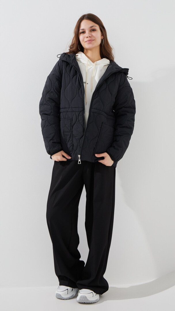 Куртка однотонна жіноча LAWA WBC02487 S Чорний shop (2000999466670)  Фото №0