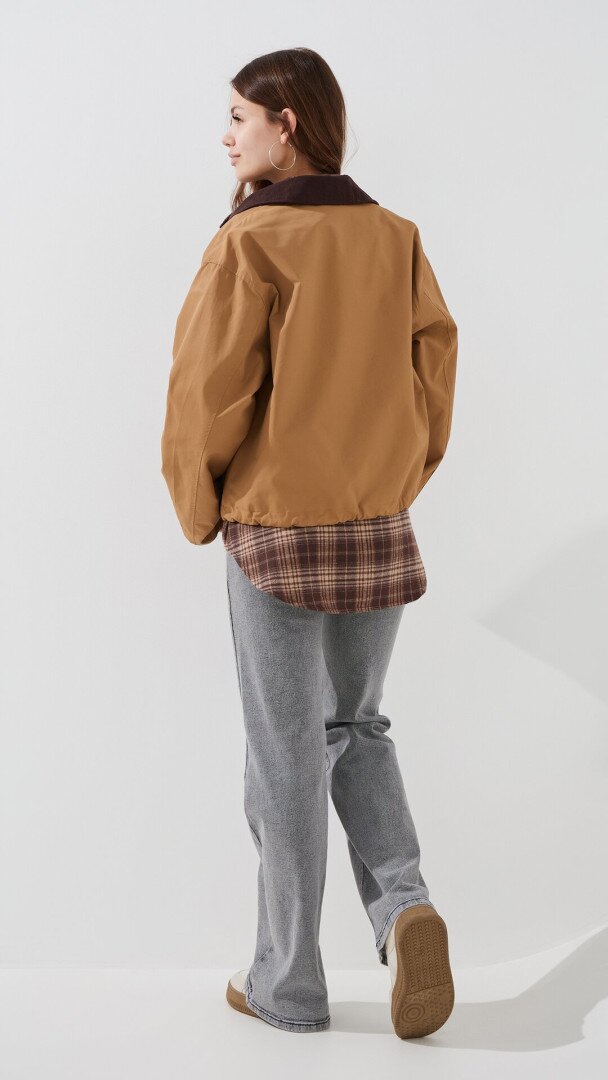 Куртка однотонна жіноча LAWA WBC02493 S Бежевий shop (2000999466878)  Фото №5