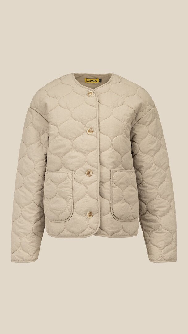 Куртка однотонна жіноча LAWA WBC02500 S Бежевий shop (2000999458606)